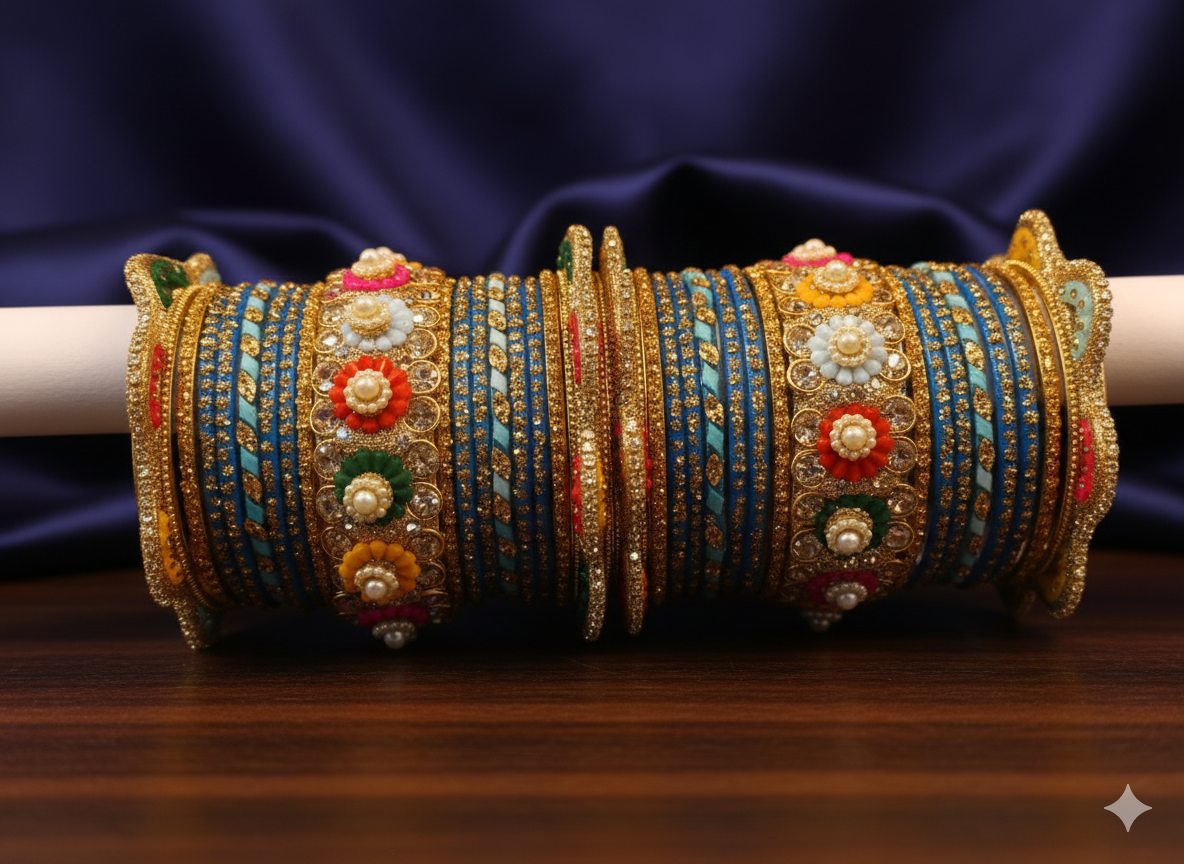 The Royal Blue Bangle Set