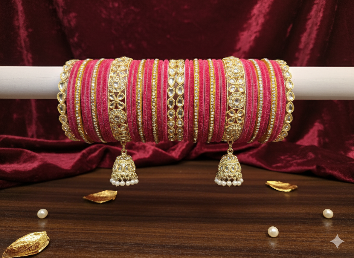 The Sapphire Serenity Bangle Set